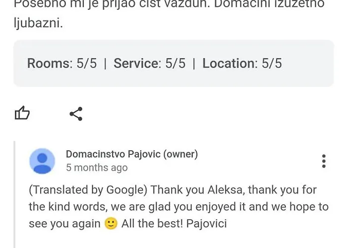 Case de vacanță Domacinstvo Pajovic